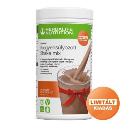 Herbalife Formula 1 Narancsos csokoládé ízű – Kiegyensúlyozott Shake mix 550 g